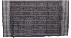 Black Multicolor Handloom Cotton Sambalpuri Saree.