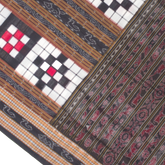 Balck White Check Handloom Cotton Bichitrapuri Sambalpuri Saree.