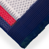 White Cotton Pochampally Handloom Dupatta