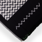 Black Cotton Pochampally Handloom Dupatta