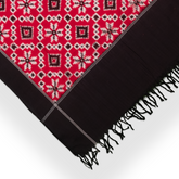 Red Cotton Pochampally Handloom Dupatta