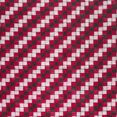 Ethnica Red & Black Checkered Ikat Handloom Saree