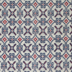 Red White Handloom Cotton Pochampally Saree.