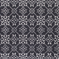 Ethnica Handloom Black & White Ikat Saree