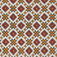 Red Handloom Cotton Pochampally Saree.