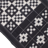 Whitte Black Handloom Cotton Pochampally Saree