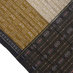 Green Handloom Cotton Sambalpuri Saree.