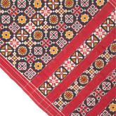 Red Handloom Cotton Pochampally Saree.