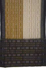 Green Handloom Cotton Sambalpuri Saree.