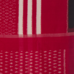 Red White Handloom Cotton Pochampally Saree