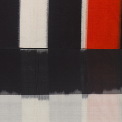 Orange Black Handloom Cotton Pochampally Saree