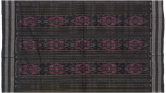 White Multicolor Check Handloom Cotton Bichitrapuri Sambalpuri Saree.