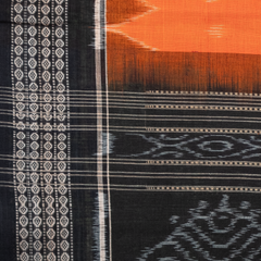 Orange Cotton Sambalpuri Handloom Dupatta