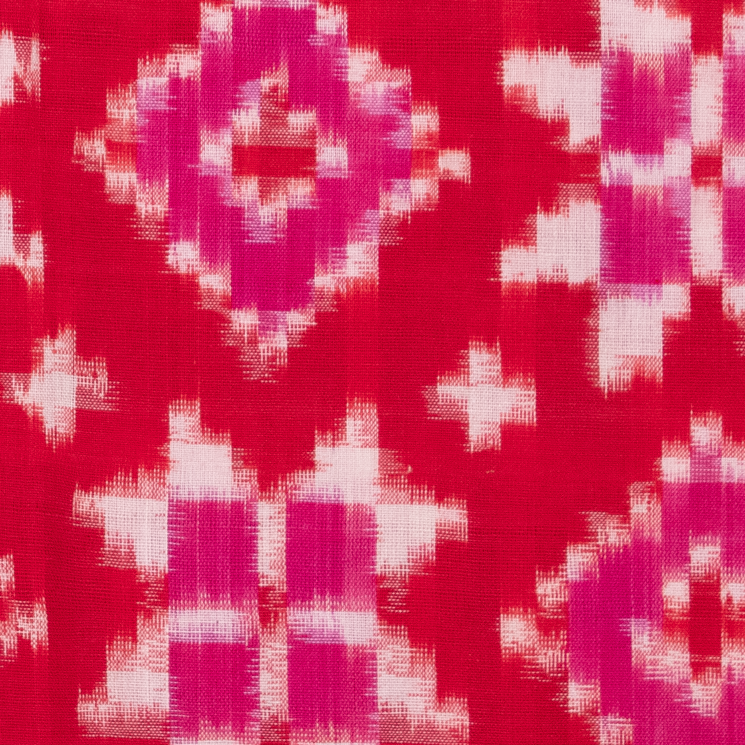 Pink Cotton Pochampally Double Ikkat Handloom Dupatta