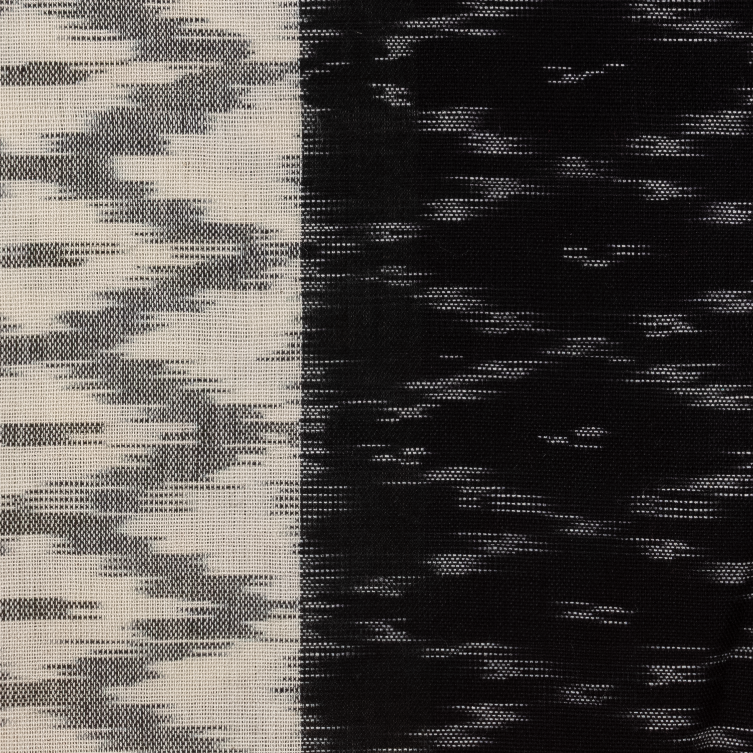 Jet Black & Turmeric Yellow Geometric Sambalpuri Single Ikat Cotton Dupatta