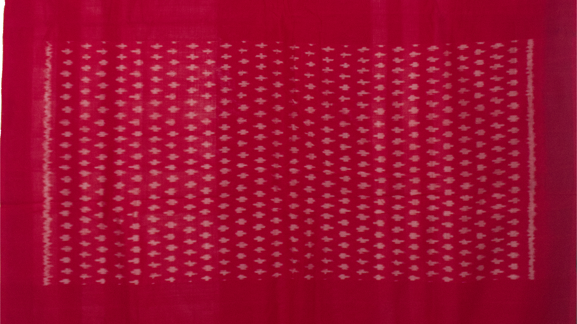 Red White Handloom Cotton Pochampally Saree
